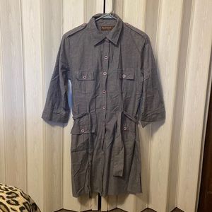 Button down shirt dress